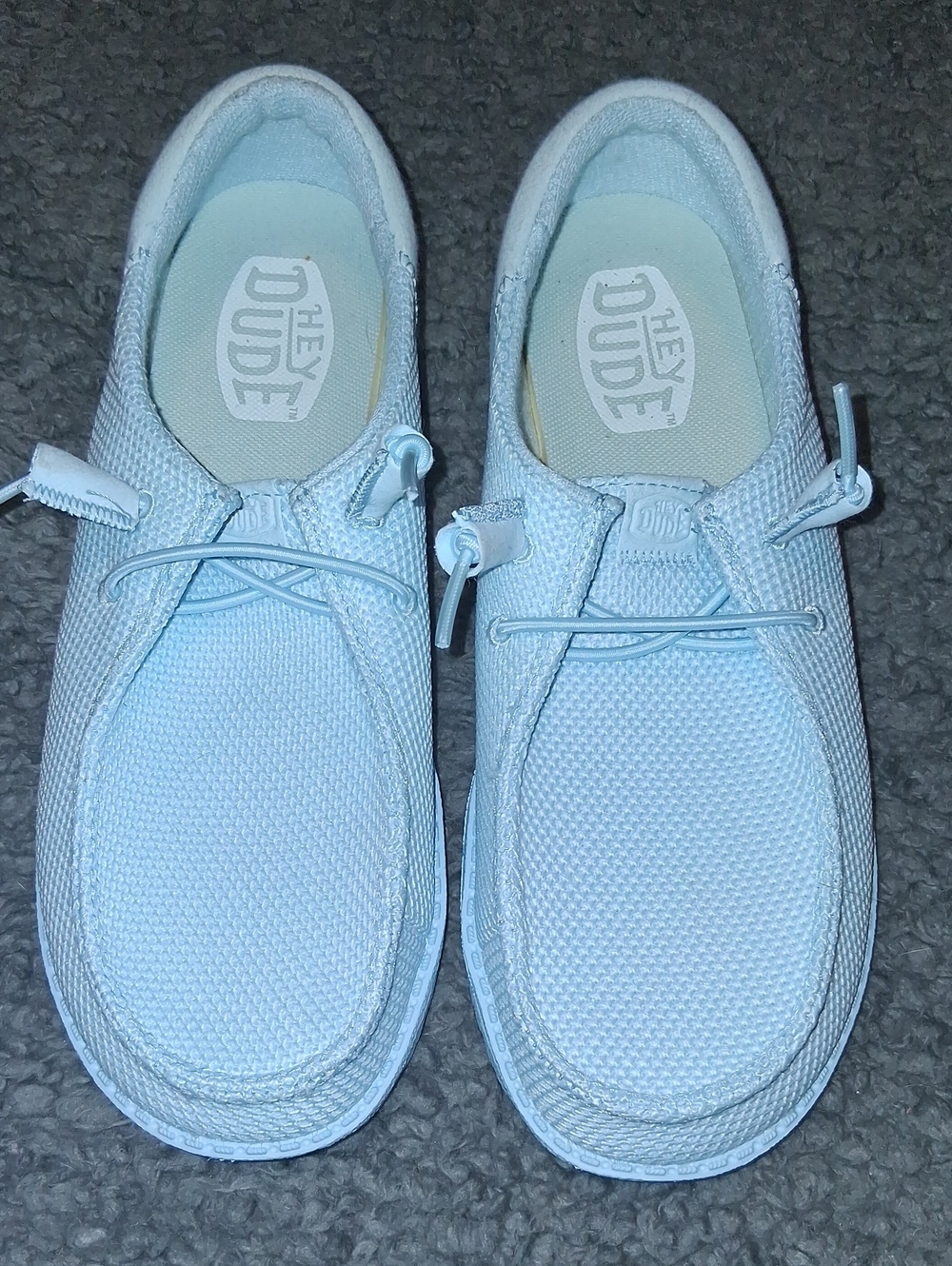 Hey Dude Light Blue Casual Slip-On Loafers (Never Worn)